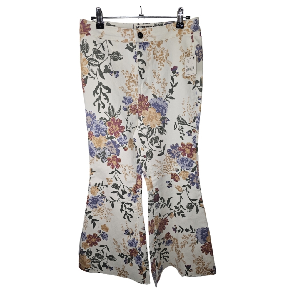 Free People, Sz 29, Youthquake Printed Crop Flare Jeans, NwT